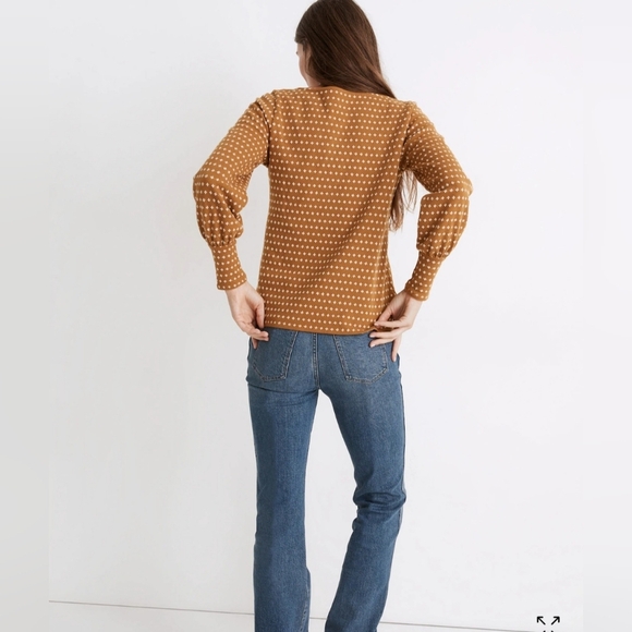 Madewell Floral Jacquard Square-Neck Top - Picture 3 of 7